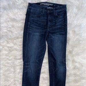 American eagle dark wash skinny jeans